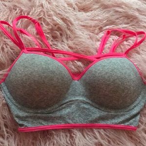 PINK VS cage bralette